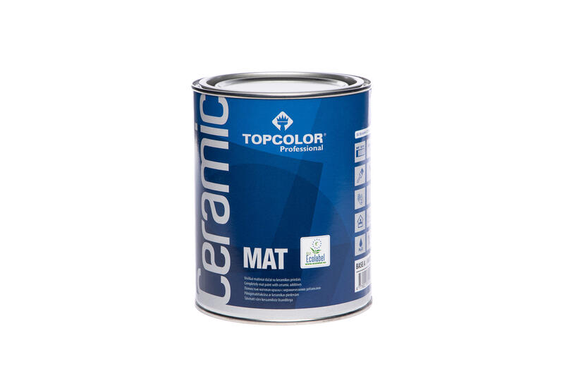 CERAMIC MAT ar keramiskajām piedevām 1L iekšdarbu krāsa - Image 1