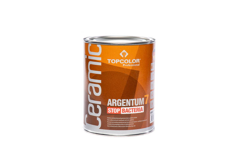 CERAMIC ARGENTUM 7 1L antibakteriāla pretpelējuma krāsa iekšdarbiem - Image 1
