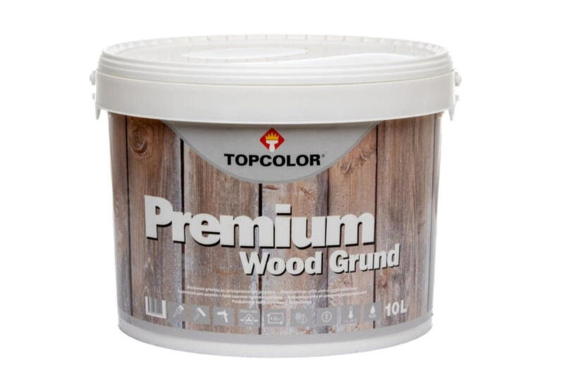 WOOD GRUND UNIVERSAL 10L gruntskrāsa kokam iekšdarbiem un ārdarbiem - Image 1