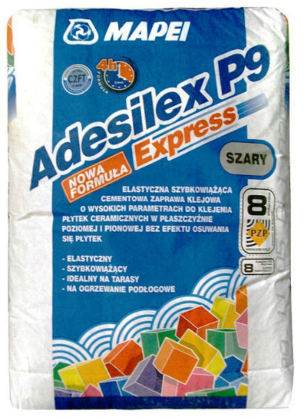 Adesilex P4 (C2F) 25kg ātri cietējoša flīžu līme, lielformāta grīdas flīzēm - Image 1