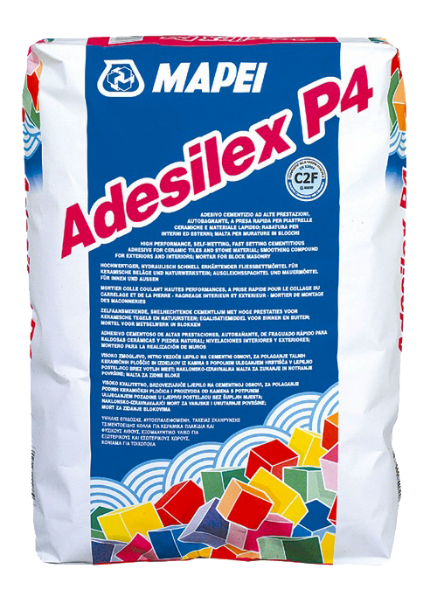 Adesilex P4 (C2F) 20kg ātri cietējoša flīžu līme, lielformāta grīdas flīzēm - Image 1