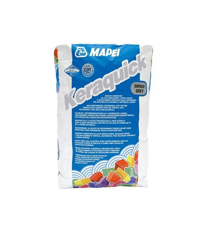 Keraquick (C2FT S1) Ātri cietējoša, elastīga cementa bāzes flīžu līme - Image 1