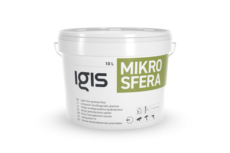 IGIS Mikrosfera viegla smalkgraudainā špakteļmasa 3L - Image 1