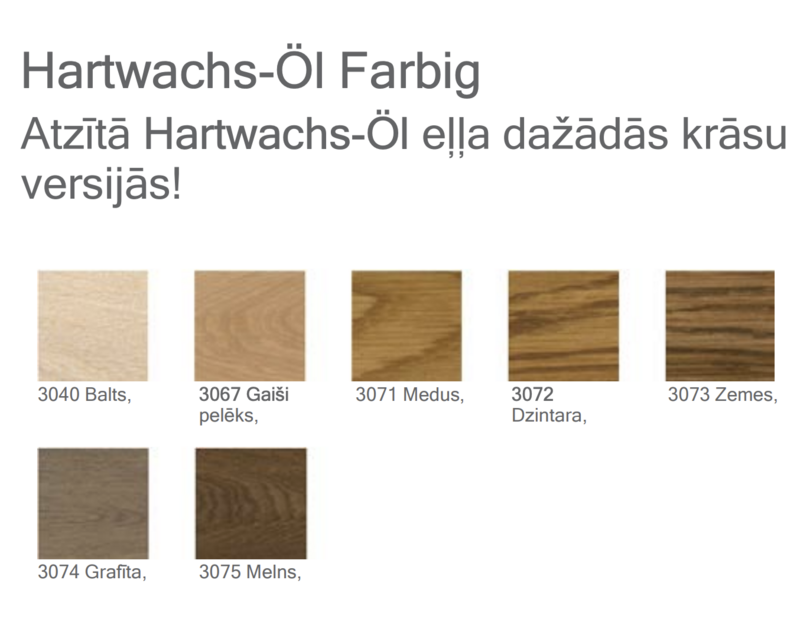 OSMO Hartwachs-Öl cietā vaska eļļa 3074 Grafīts Farbig 2,5L - Image 2