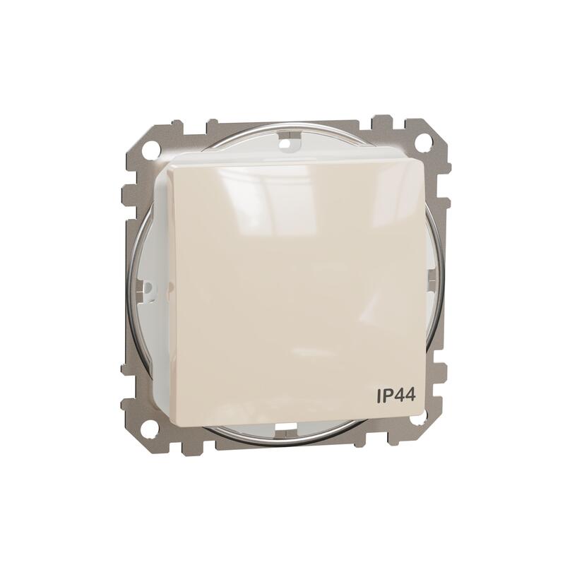Pārslēdzis z/a (meh.) 10A bēšs IP44 SEDNA Design - Image 1