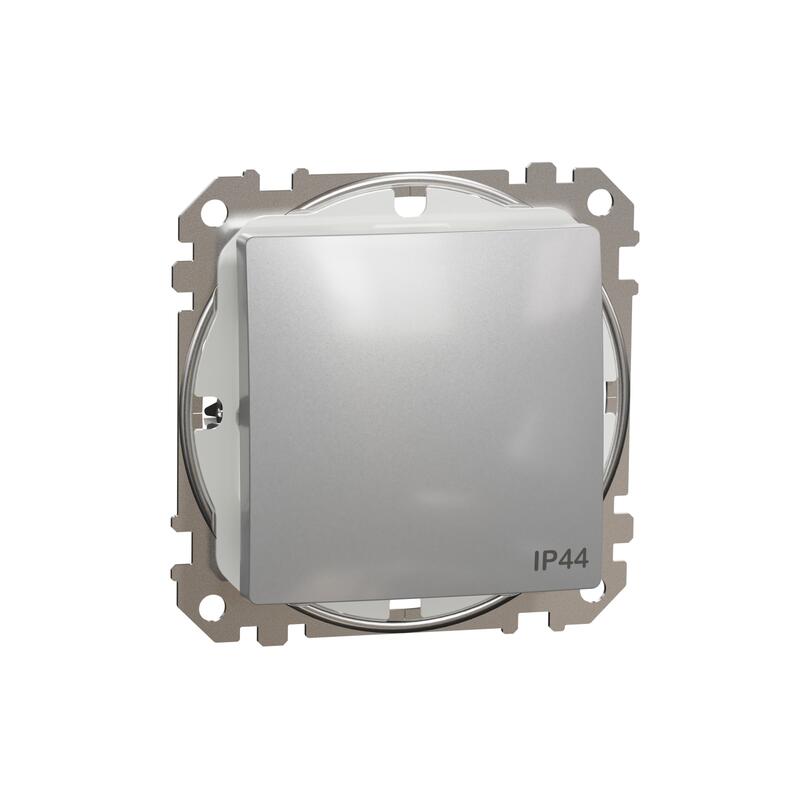 1 pola slēdzis z/a (meh.) alumīnijs IP44 SEDNA Design - Image 1