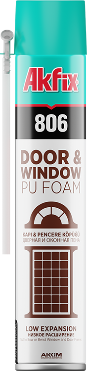 Akfix 805P montāžas poliuretāna putas MultiPurpose GunFoam, 750ml (Windows & Door) - Image 1