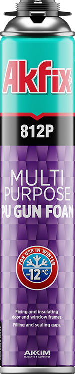 Akfix 812P daudzfunkcionālās putas (līdz -12 °C) 750ml gun foam - Image 1