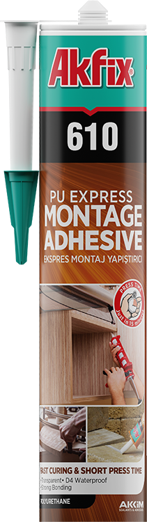 Akfix 610 PU Express montāžas līme 310ml caurspīdīga - Image 1