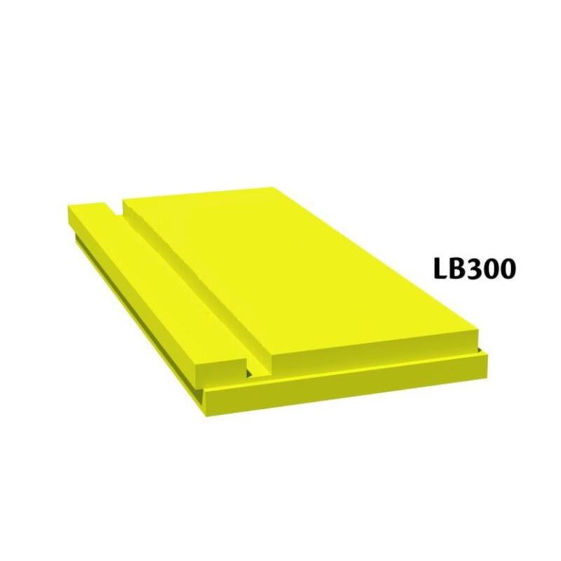 Finnfoam LB-300 pamatu loksnes, pamatu sānu stiprināšanai 100x585x2485mm, 1.4537m2, (ar rievotu virsmu) - Image 1