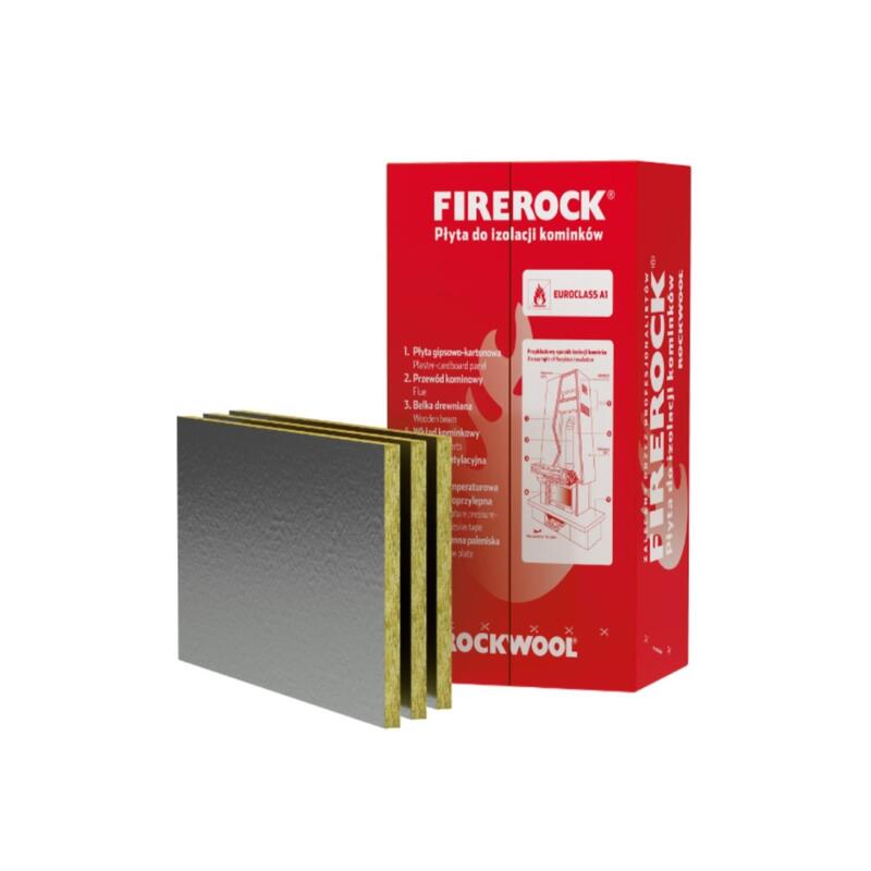 Rockwool Firerock Ugunsizturīgas akmens vates plāksnes kamīniem 30x600x1000mm, iepak. 6m2 - Image 1