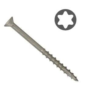 Easy-Fix Skrūve terašu dēļiem, nerūsējošā tērauda, Torx 20, 4.8x75/40mm (250gab) - Image 1