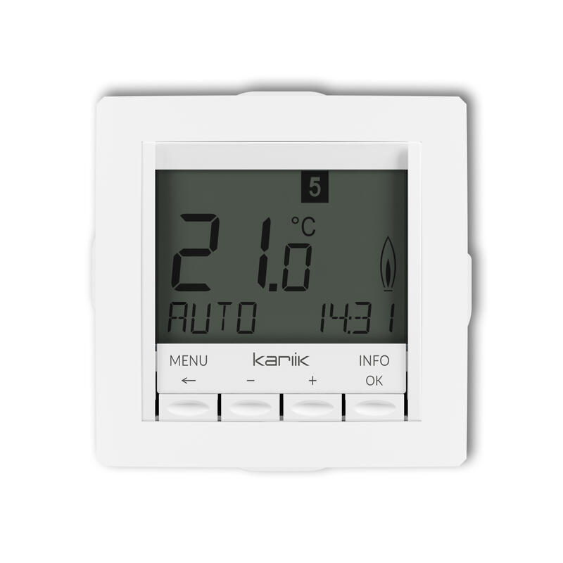 DECO Universāls elektroniskais nedēļas temperatūras regulatora mehānisms (zils fona apgaismojums) - Image 1