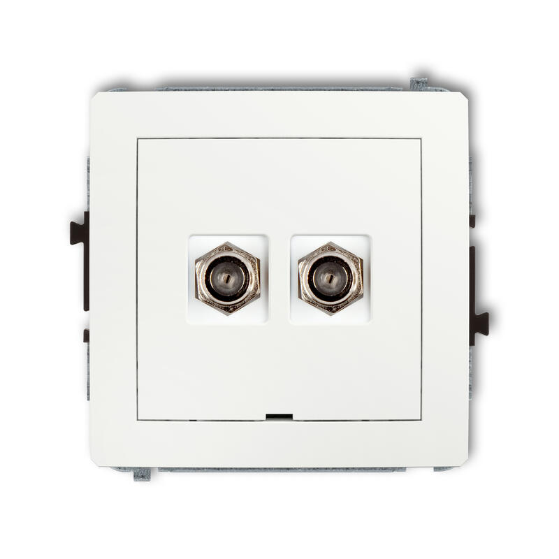 DECO Divkāršās antenas F tipa ligzdas (SAT) mehānisms, bez apraksta lauka - Image 1