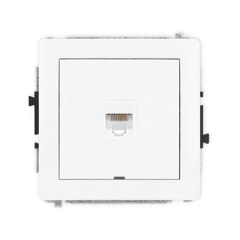 DECO Viena datora ligzdas mehānisms 1xRJ45, kat. 5e, 8 kontaktu - Image 1