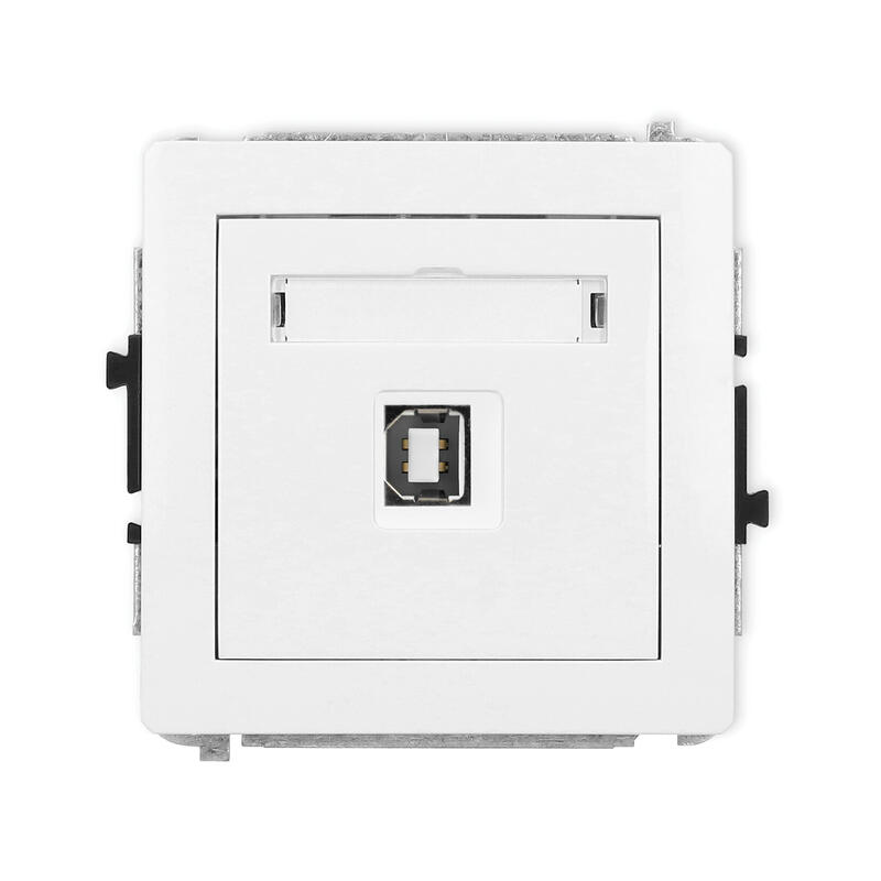 DECO 2xUSB A-A 2.0 dubultās ligzdas mehānisms, bez apraksta lauka - Image 1