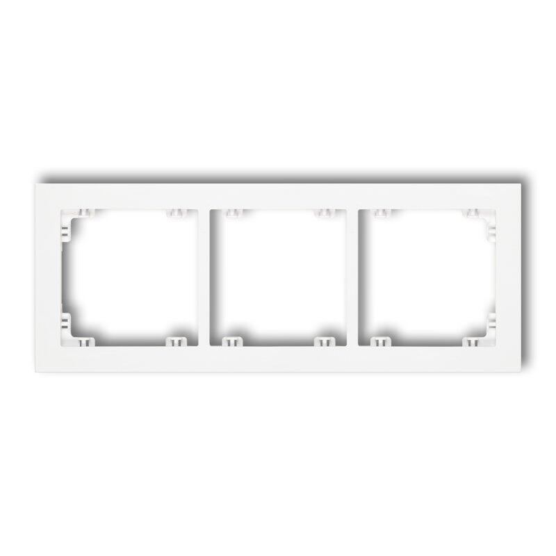 DECO 3 kontaktu universāls plastmasas rāmis - Image 1
