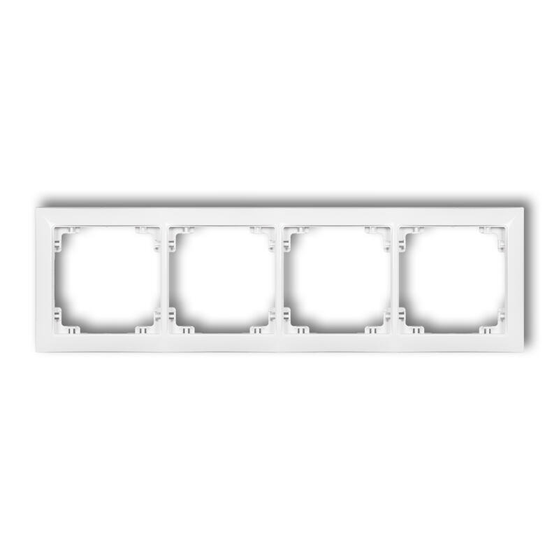 DECO 4 kontaktu universālais plastmasas rāmis DECO Soft - Image 1