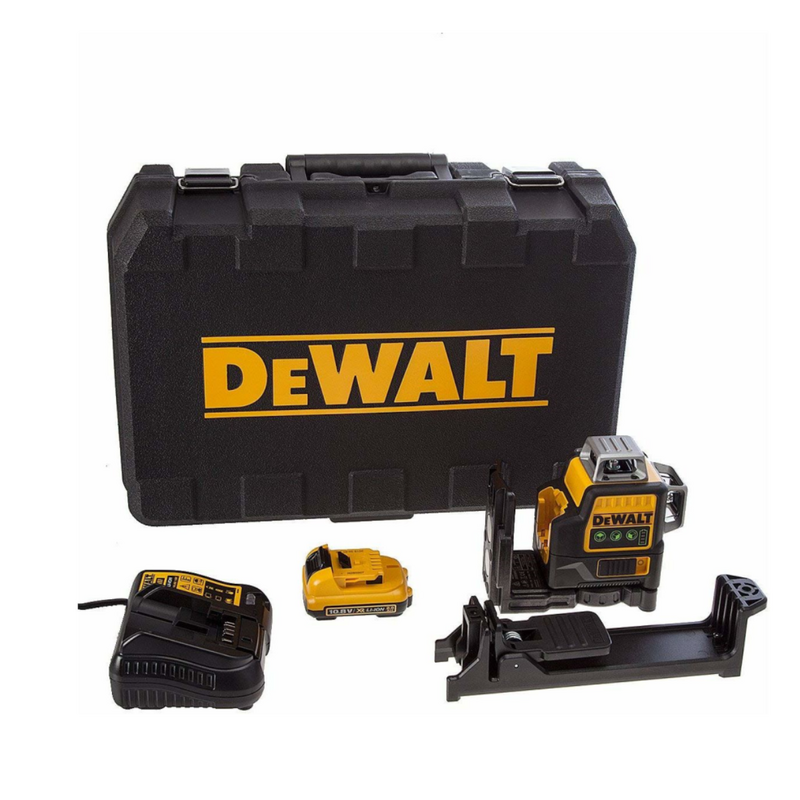 DeWalt Krustlīniju lāzera līmeņrādis, 12V, zaļš - Image 1
