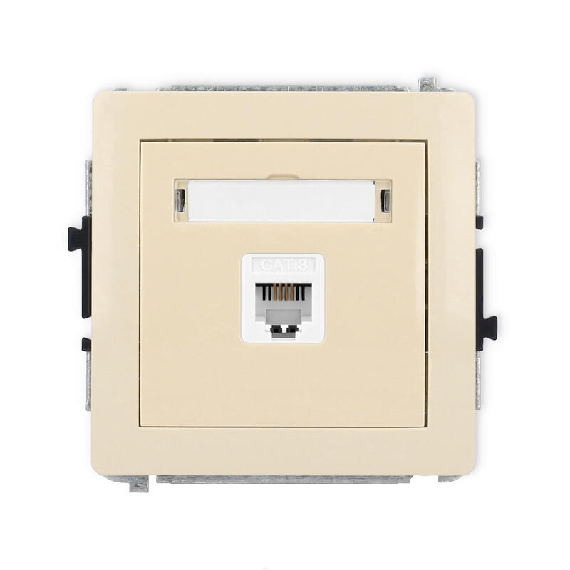 DECO Vienas telefona ligzdas mehānisms 1xRJ11, 4 kontakti, bez instrumentu palīdzības - Image 1