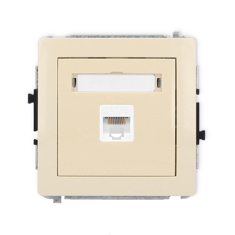 DECO Vienas datora ligzdas mehānisms 1xRJ45, 5e kat., 8 kontakti - Image 1