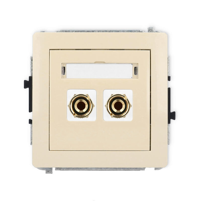 DECO vienas skaļruņa ligzdas (banāna tipa - sarkana un melna, apzeltīta, 4 mm) mehānisms - Image 1