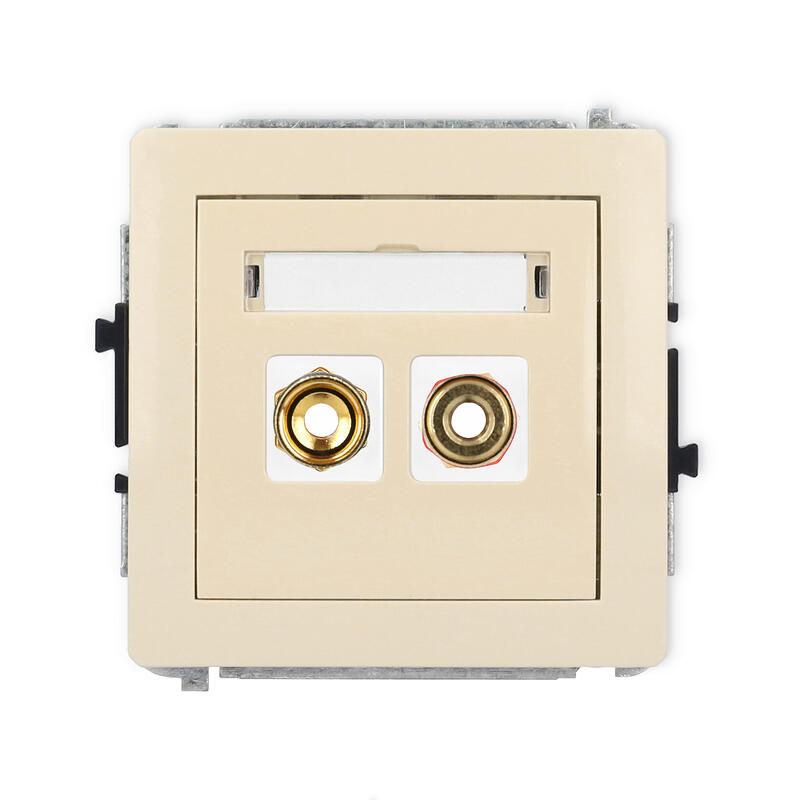 DECO vienas skaļruņa ligzdas (banāna tipa - sarkana un melna, apzeltīta, 4 mm, savīts) mehānisms - Image 1