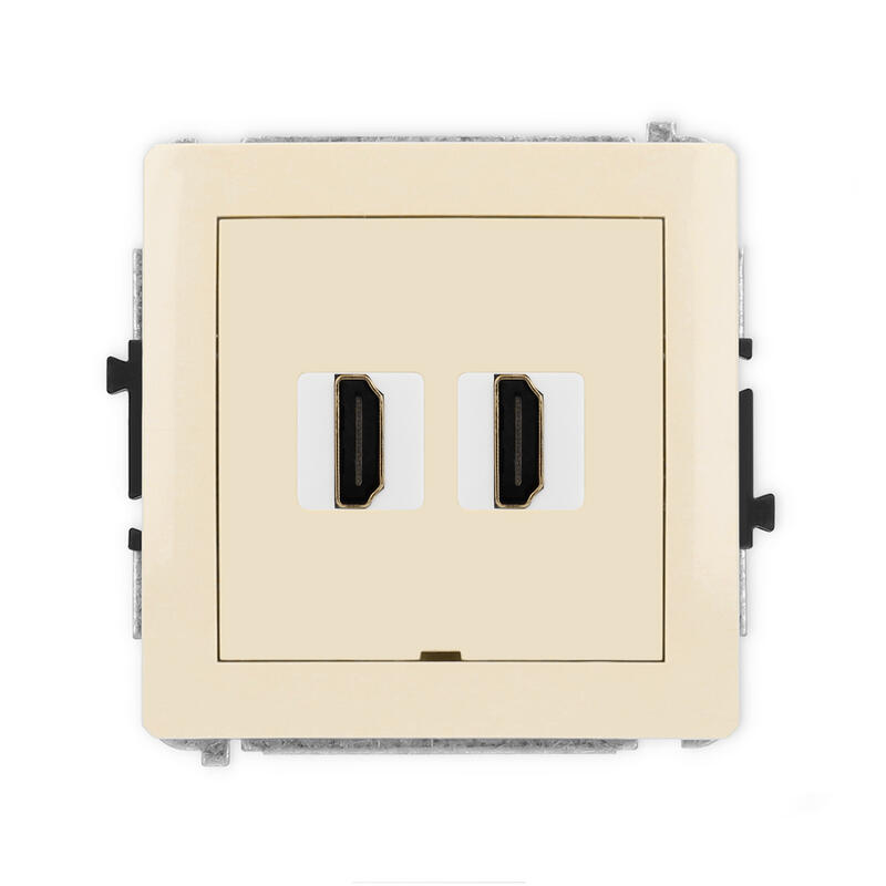 DECO 8K HDMI 2.1 dubultās ligzdas mehānisms, bez apraksta lauka - Image 1