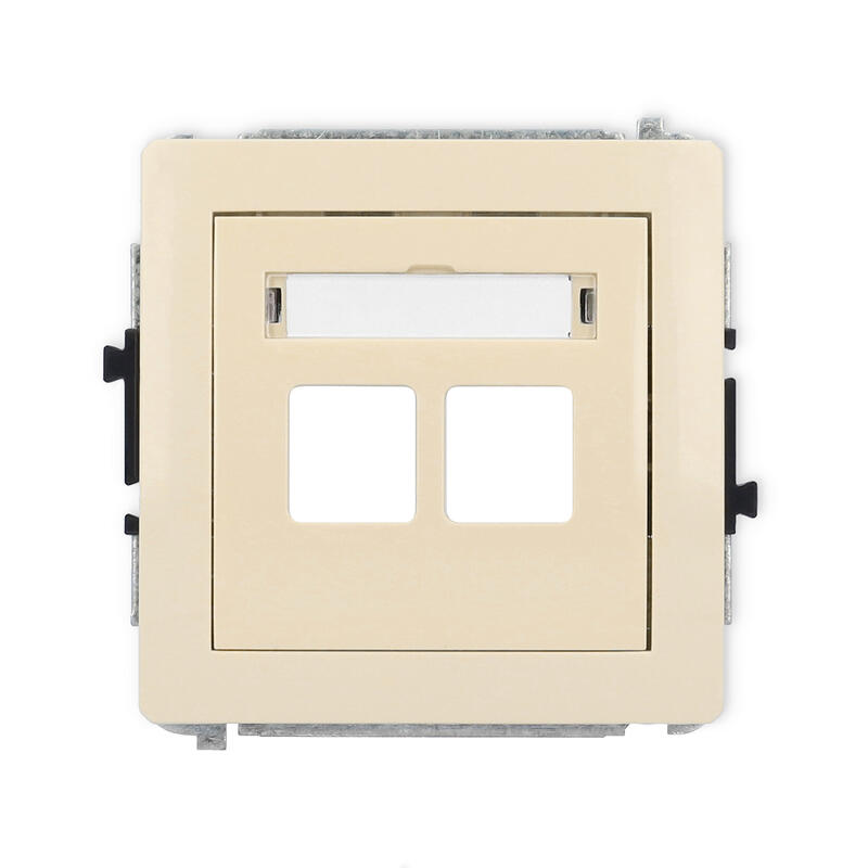 DECO divu multimediju ligzdu mehānisms bez moduļa (Keystone standarts) - Image 1