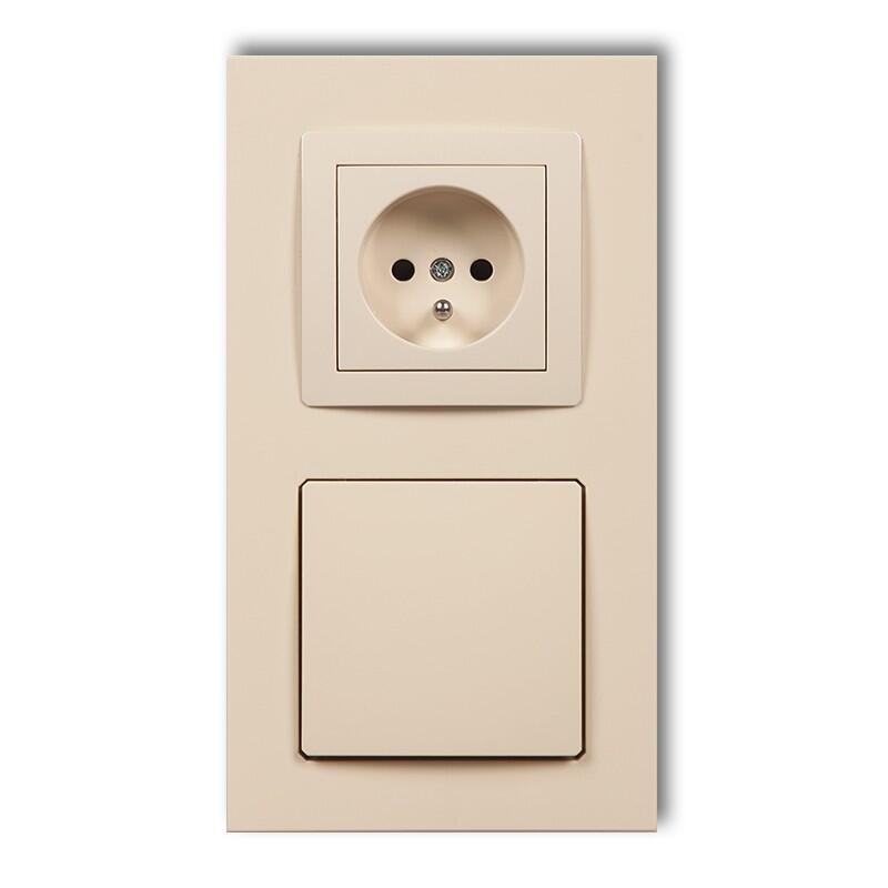 DECO centrālā putekļsūcēja iesūkšanas ligzda ar vienu kontaktligzdu ar zemējumu - Image 1