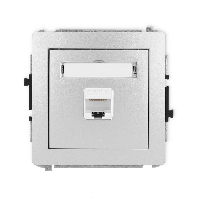 DECO Vienas datora ligzdas mehānisms 1xRJ45, 5e kat. 6, 8 kontakti - Image 1