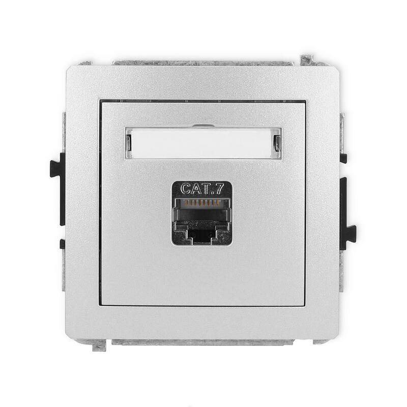 DECO Viena datora ligzdas mehānisms 1xRJ45, kat. 7, ekranēts, 8 kontakti - Image 1