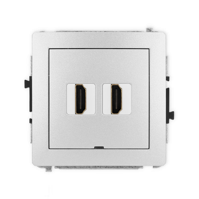 DECO 4K HDMI 2.0 dubultās ligzdas mehānisms, bez apraksta lauka - Image 1