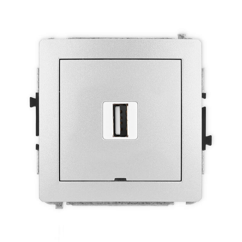 DECO USB A-A 2.0 vienas ligzdas mehānisms, bez apraksta lauka - Image 1