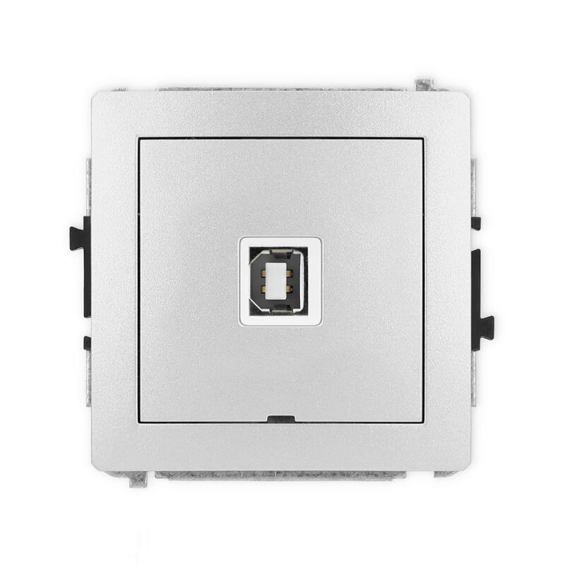 DECO USB A-B 2.0 vienas ligzdas mehānisms, bez apraksta lauka - Image 1