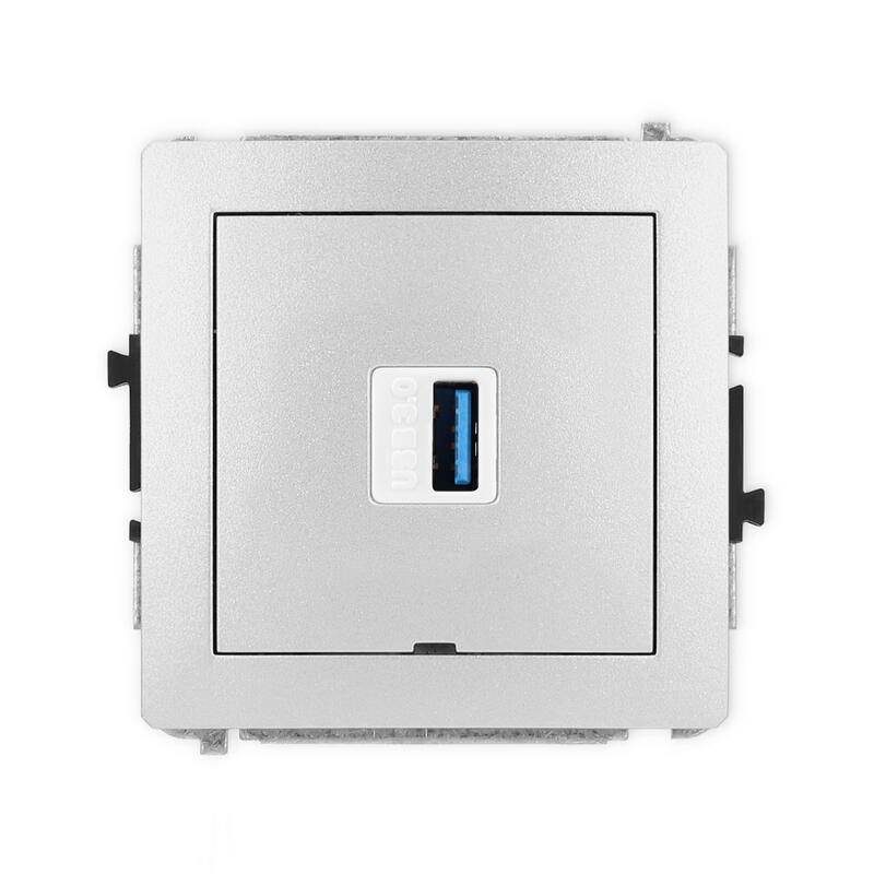 DECO USB A-A 3.0 vienas ligzdas mehānisms, bez apraksta lauka - Image 1