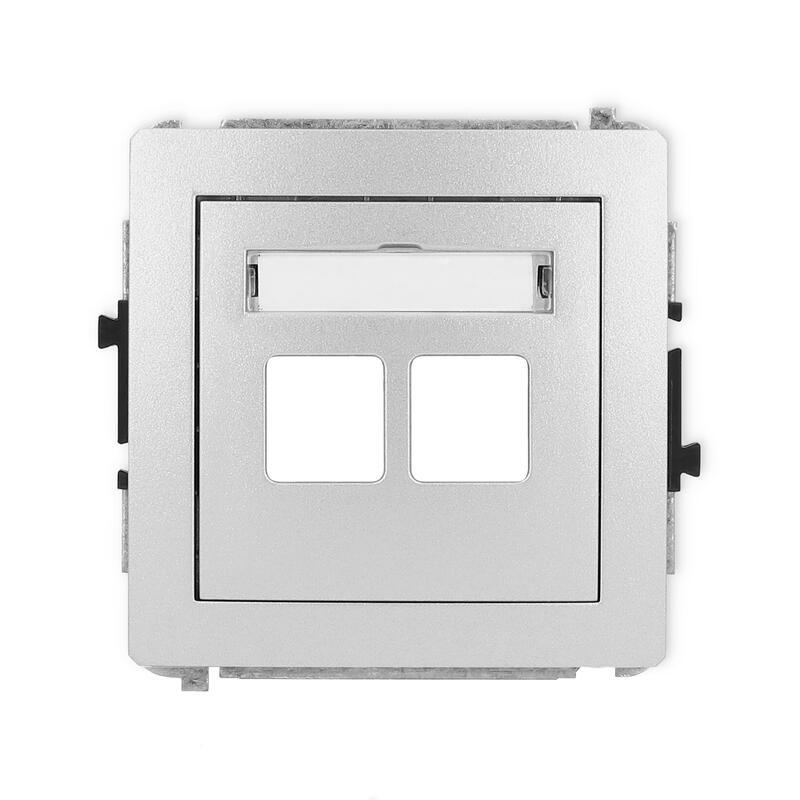 DECO Divkārša multimediju ligzdas mehānisms bez moduļa (Keystone standarts) - Image 1