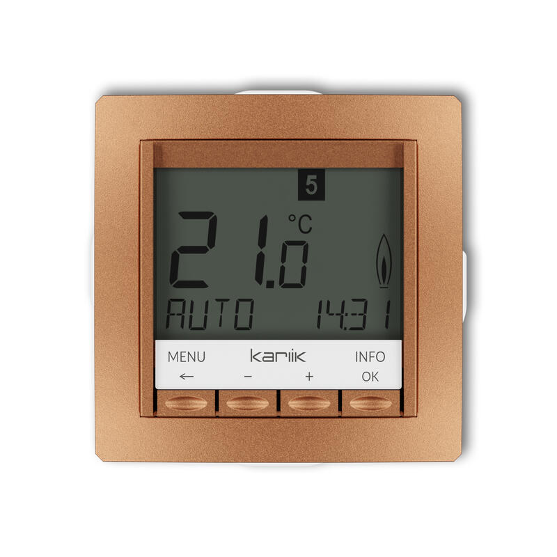DECO Universāls elektroniskais nedēļas temperatūras regulatora mehānisms (zils fona apgaismojums) - Image 1