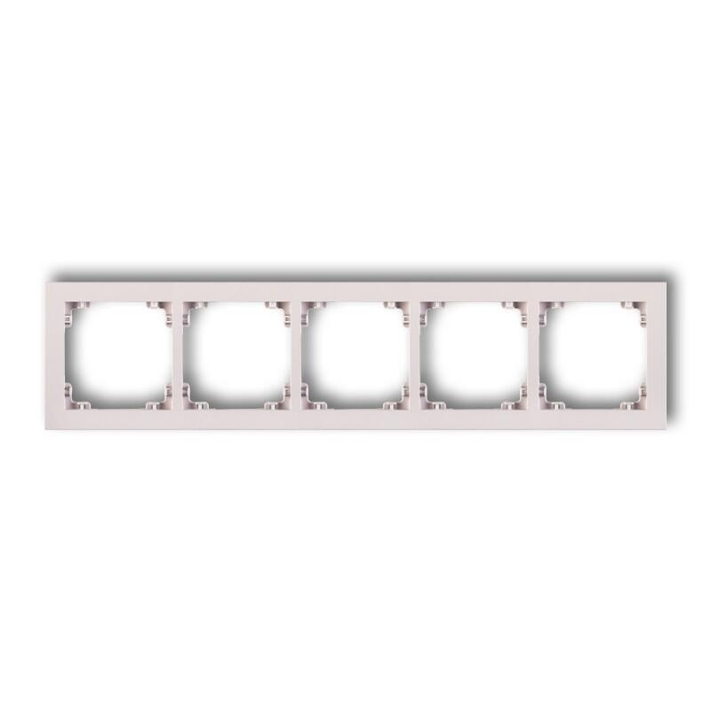 DECO 5-vietīgs universāls plastmasas rāmis DECO Pastel Matt (pūderrozā) - Image 1