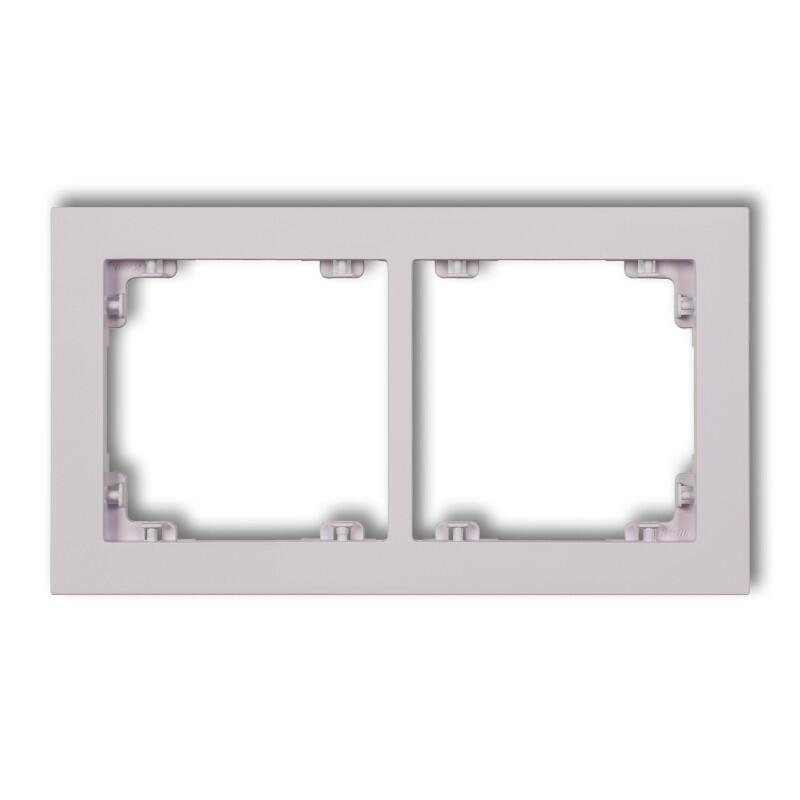 DECO 2-vietīgs universāls plastmasas rāmis DECO Pastel Matt (ceriņkrāsas) - Image 1
