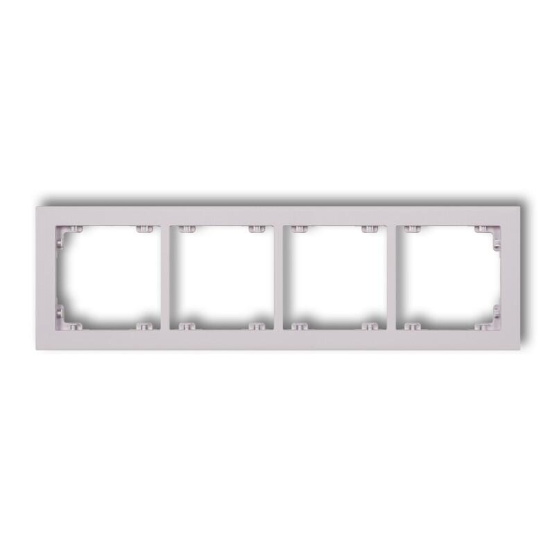 DECO 4-vietīgs universāls plastmasas rāmis DECO Pastel Matt (ceriņkrāsas) - Image 1