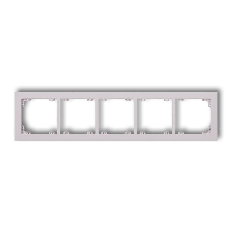 DECO 5-vietīgs universāls plastmasas rāmis DECO Pastel Matt (ceriņkrāsas) - Image 1