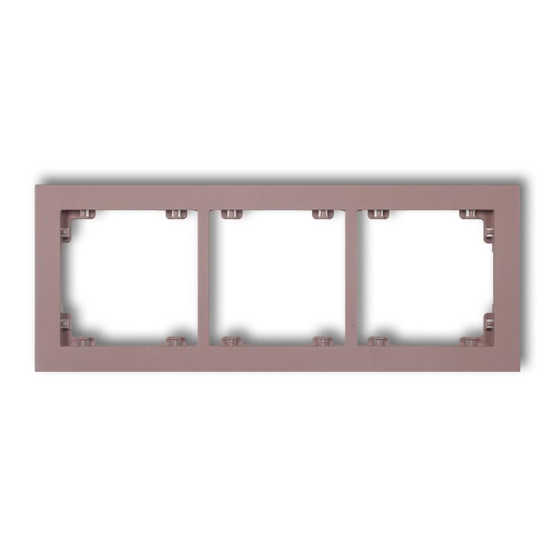 DECO 3-locījumu universāls plastmasas rāmis DECO Pastel Matt (lavandas) - Image 1