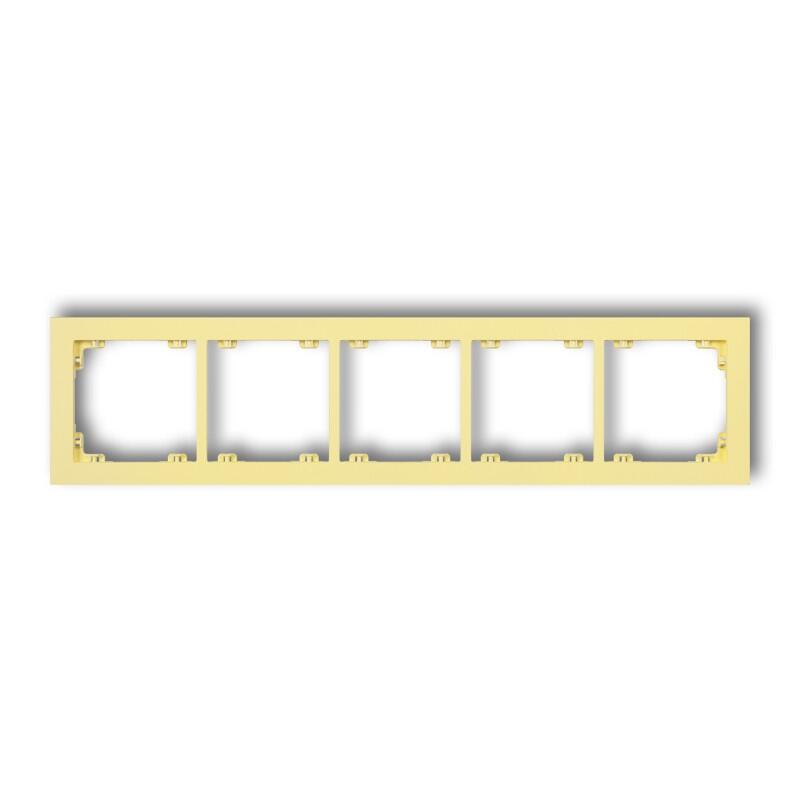 DECO 5-vietīgs universāls plastmasas rāmis DECO Pastel Matt (kanāriju dzeltens krāsā) - Image 1