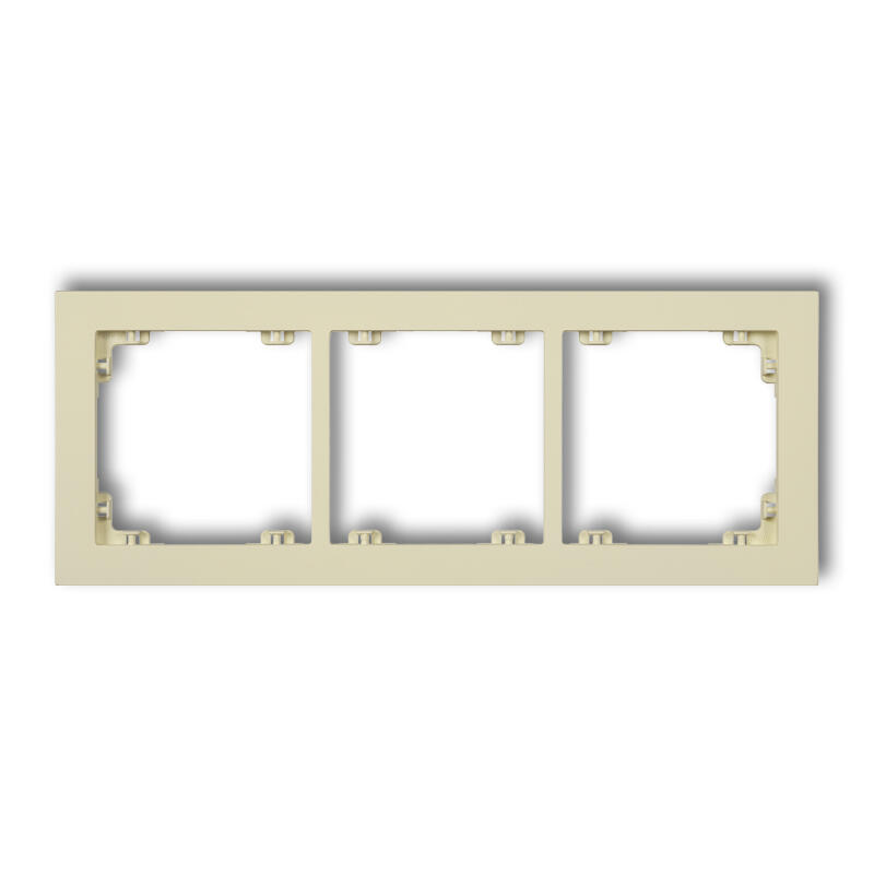 DECO 3-vietīgs universāls plastmasas rāmis DECO Pastel Matt (zemesriekstu krāsā) - Image 1