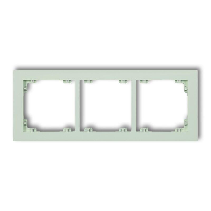 DECO 3-vietīgs universāls plastmasas rāmis DECO Pastel Matt (piparmētra) - Image 1