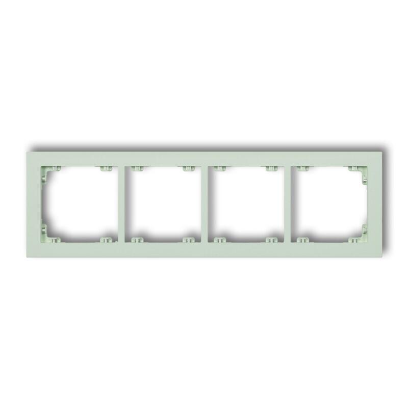 DECO 4-vietīgs universāls plastmasas rāmis DECO Pastel Matt (piparmētra) - Image 1