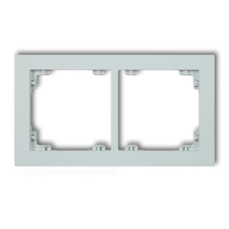 DECO 2-vietīgs universāls plastmasas rāmis DECO Pastel Matt (ledus zils) - Image 1