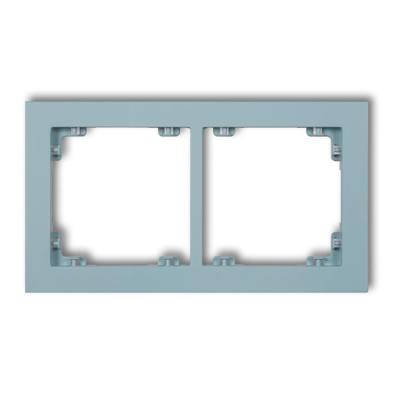 DECO 2-vietīgs universāls plastmasas rāmis DECO Pastel Matt (zils) - Image 1