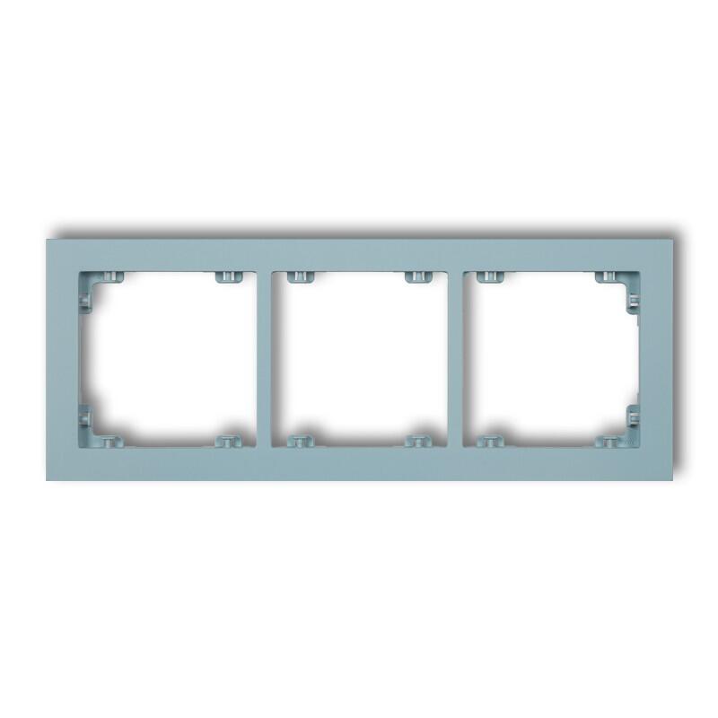 DECO 3-vietīgs universāls plastmasas rāmis DECO Pastel Matt (debeszils) - Image 1